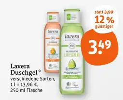 tegut Lavera pflegendes erfrischend duschgel Angebot
