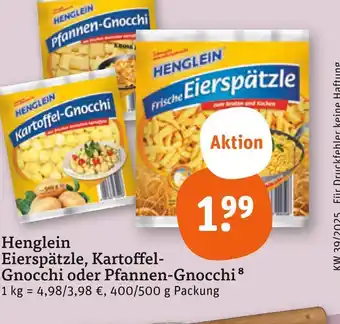 tegut Henglein frische eierspätzle Angebot