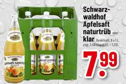 trinkgut Schwarzwaldhof apfelsaft naturtrüb Angebot