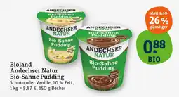 tegut Andechser natur bio-sahne pudding schoko Angebot
