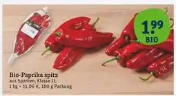tegut Bio-paprika spitz Angebot