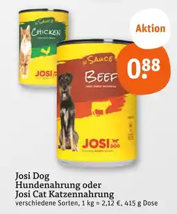 tegut Josi dog hundenahrung Angebot
