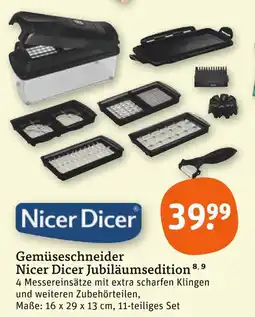 tegut Nicer dicer gemüseschneider jubiläumsedition Angebot