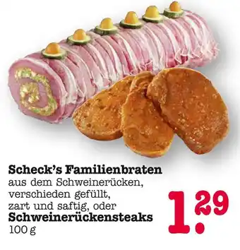 E-Center Scheck's familienbraten Angebot
