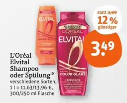 tegut L'oréal elvital shampoo Angebot