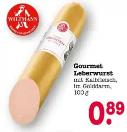 E-Center Wiltmann gourmet leberwurst Angebot