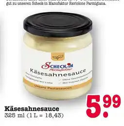 E-Center Scheck-in manufaktur käsesahnesauce Angebot