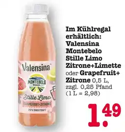E-Center Valensina montebelo stille limo zitrone+limette Angebot