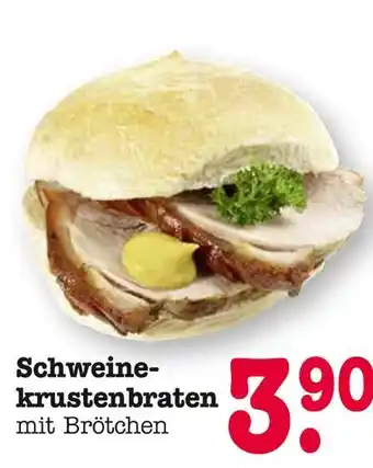 E-Center Schweinekrustenbraten mit brötchen Angebot
