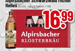trinkgut Alpirsbacher klosterbräu schwarzwald michel helles Angebot