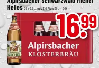 trinkgut Alpirsbacher klosterbräu schwarzwald michel helles Angebot