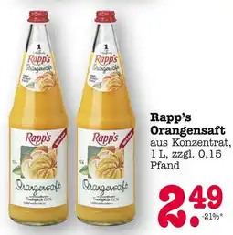 E-Center Rapp's orangensaft Angebot