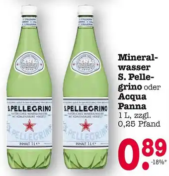 E-Center S. pellegrino mineralwasser Angebot