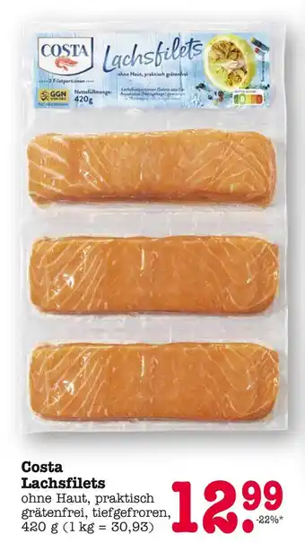 E-Center Costa lachsfilets Angebot