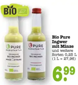 E-Center Pure manufaktur bio pure ingwer mit minze Angebot
