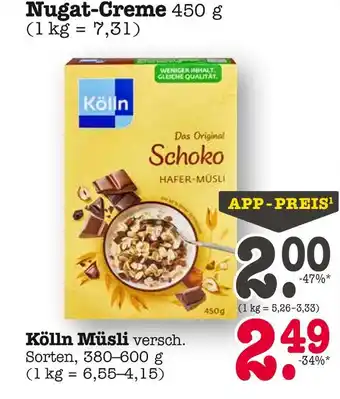 E-Center Kölln schoko hafer-müsli Angebot