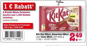 E-Center Nestlé kit kat mini Angebot