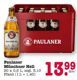 E-Center Paulaner münchner hell Angebot