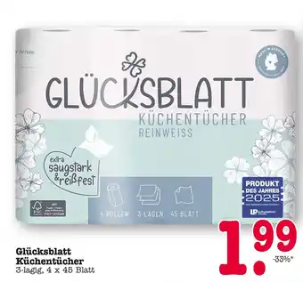 E-Center Glücksblatt küchentücher Angebot