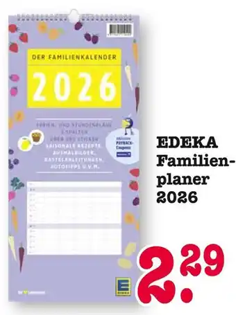 E-Center Edeka familienplaner 2026 Angebot