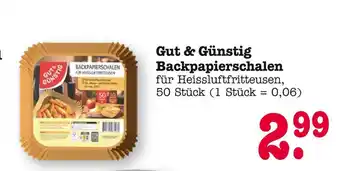 E-Center Gut & günstig backpapierschalen Angebot