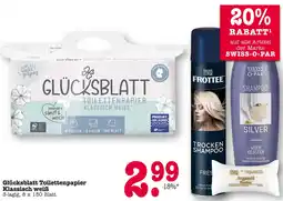 E-Center Glücksblatt toilettenpapier klassisch weiß Angebot