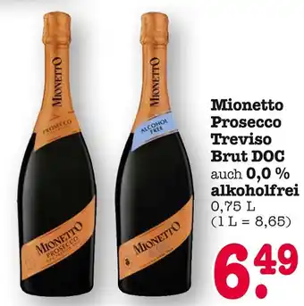 E-Center Mionetto prosecco treviso brut doc Angebot