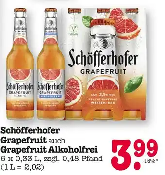 E-Center Schöfferhofer grapefruit Angebot