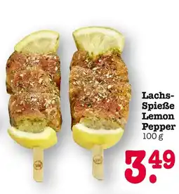 E-Center Lachs-spieße lemon pepper Angebot