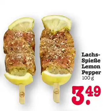 E-Center Lachs-spieße lemon pepper Angebot