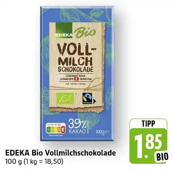 E-Center Edeka bio vollmilchschokolade Angebot