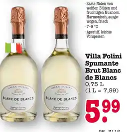 E-Center Villa folini spumante brut blanc de blancs Angebot