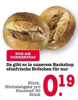 E-Center Ofenfrische brötchen Angebot
