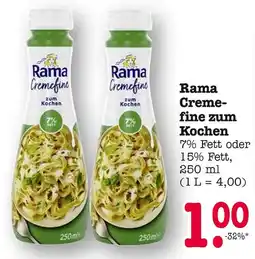 E-Center Rama cremfine zum kochen 7% fett Angebot