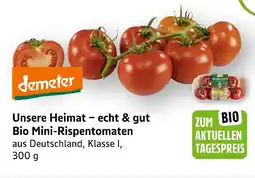 E-Center Demeter unsere heimat − echt & gut bio mini-rispentomaten Angebot