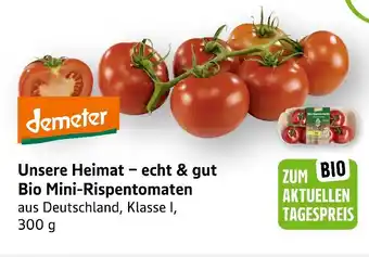 E-Center Demeter unsere heimat − echt & gut bio mini-rispentomaten Angebot