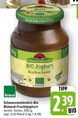 E-Center Schwarzwaldmilch bio joghurt bourbon vanille Angebot