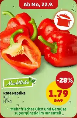 PENNY Marktliebe rote paprika Angebot