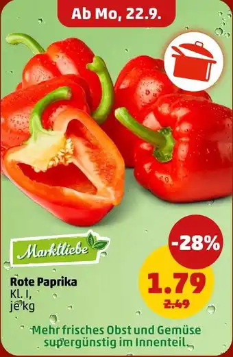 PENNY Marktliebe rote paprika Angebot