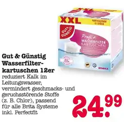 E-Center Gut & günstig wasserfilterkartuschen 12er Angebot
