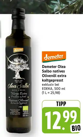E-Center Demeter olea salbo natives olivenöl extra kaltgepresst Angebot