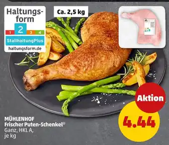 PENNY Mühlenhof frischer puten-schenkel Angebot
