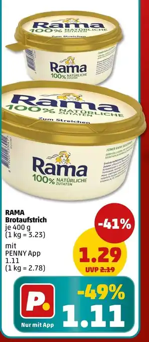PENNY Rama brotaufstrich Angebot