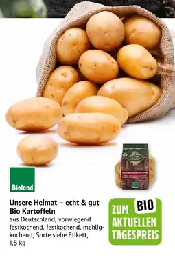 E-Center Unsere heimat – echt & gut bio kartoffeln Angebot
