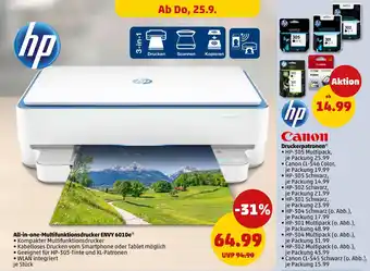 PENNY Hp all-in-one-multifunktionsdrucker envy 6010e Angebot