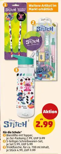PENNY Disney stitch bleistifte mit topper Angebot