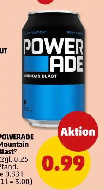 PENNY Powerade mountain blast Angebot