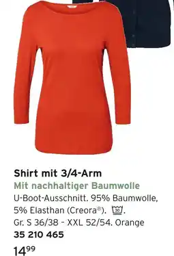 Tchibo Shirt mit 3/4-arm Angebot