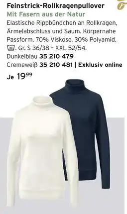 Tchibo Feinstrick-rollkragenpullover dunkelblau Angebot