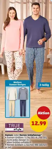 PENNY True style damen- oder herren-schlafanzug Angebot